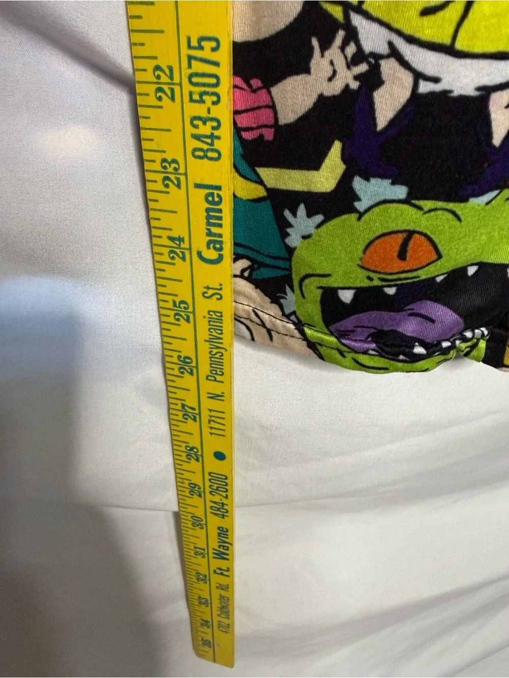 Womens Black Multicolor RUGRATS-Print One-Piece Pajama - Picture 4 of 8